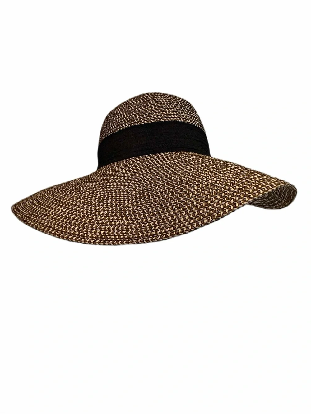 Magid Packable Paper Straw Hat - woven Natural and Black with UFP 50+